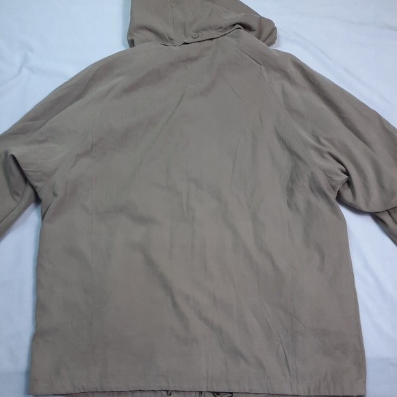 London Fog Mens Brown Full Zip Hooded Jacket Coat size 2X Reg - Picture 8 of 10